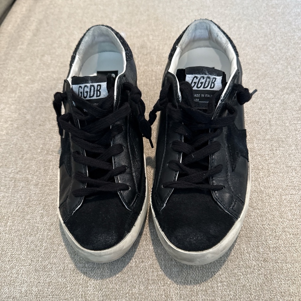Golden Goose Black and White Women's Sneakers - Picture 1 of 8